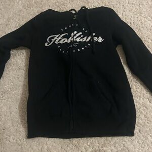 Hollister Black Sweater with White Logo